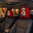 thumbnail image 7 of Christmas Car Decorations, 2Pcs Santa Claus Car Headrest Covers, Elastic Stretch Printed Protector Sleeves for Sedan SUV Truck Van Universal Fit Xmas Holiday Auto Interior Decor Accessory, 7 of 7
