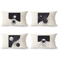 thumbnail image 1 of Set de fundas de almohada abstractas de felpa con forma de luna y medusa, 40 x 60 cm, 1 of 3