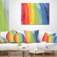 thumbnail image 4 of Designart Flowing Rainbow Colors - Abstract Throw Pillow - 12x20, 4 of 5