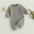 thumbnail image 2 of Okbabeha Newborn Baby Boy Fall Winter Onesie 0 3 6 9 12 18Months Warm Fleece Long Sleeve Bubble Romper Jumpsuit Outfits, 2 of 7