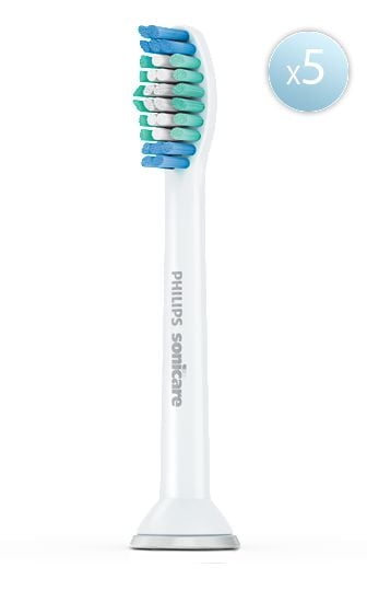 Philips Sonicare Simply Clean replacement toothbrush heads value pack, HX6015/03, 5 count, 5 count