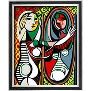 DoMyArt DIY Oil Painting Paint by Number Kits - Girl Before a Mirror (Picasso) 16X20 Inch