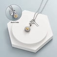 thumbnail image 3 of Sunflower Cremation Jewelry Stainless Steel Urn Necklace Keepsake Ashes Hair Memorial Pendant Locket for Women Mom-No Longer By My Side Forever in My Heart, 3 of 5