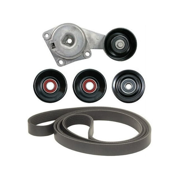 Serpentine Belt Drive Component Kit - Compatible with 2005 - 2006 Lincoln Navigator 5.4L V8 Gas
