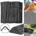 thumbnail image 3 of 500/200/100pcs Flexible Bendy Black Drinking Straws Plastic Disposable Straws, 3 of 4