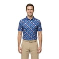 thumbnail image 2 of Birdie Bound Men's and Big & Tall Men's Liberty Donuts Print Polo Golf Shirt, Sizes XS-4XLT, 2 of 6