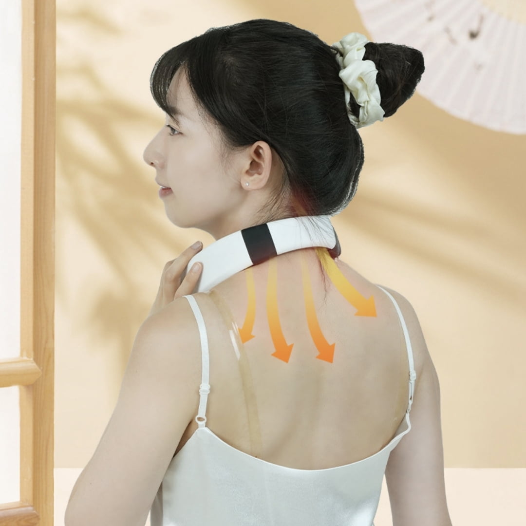 Neck Massager with Heat - Portable Heated Cervical Massager