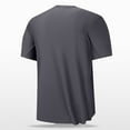 thumbnail image 4 of LYEAA Casual Shirts for Men Short Sleeve Crewneck Pullover Summer Tees Solid Fashion Loose Outdoor Tee Tops Breathable Comfortable Soft Daily Clothes Gray L, 4 of 6