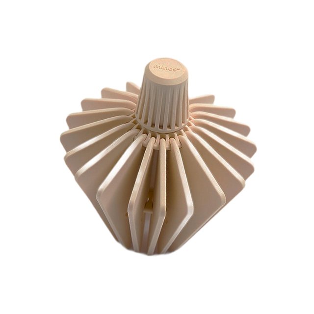 Cono de presionamiento de filtro de café, ángulo ajustable 36 degree -60 degree, fácil limpieza, accesorios de café, retención de forma de filtro de café ligero Beige