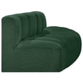 thumbnail image 5 of Meridian Furniture Arc Green Boucle Fabric Modular Sectional, 5 of 6