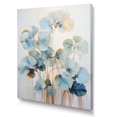 thumbnail image 2 of Designart "Blooming Geraniums In Golden Blue II" Geraniums Wall Decor, 2 of 7