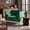 Green, variant on Lausaint Home Oversized Chesterfield Chair, Mid Century 38.6" Single Accent Chair with 31" Wide Seat Button Tufted Backrest, Rolled Armrests, 2 Pillows for Living Room, Beige