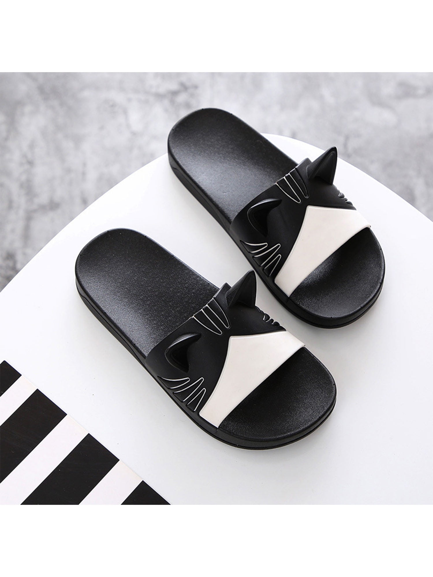 Summer Women Shoes Sandals Leather Flat Sandal Soft Bottom Slip On Non-slip New