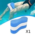 thumbnail image 1 of Flotador de piernas de EVA Pull Buoy, equipo de flotación para natación, tabla de natación de práctica para niños Blanco Azul, 1 of 8