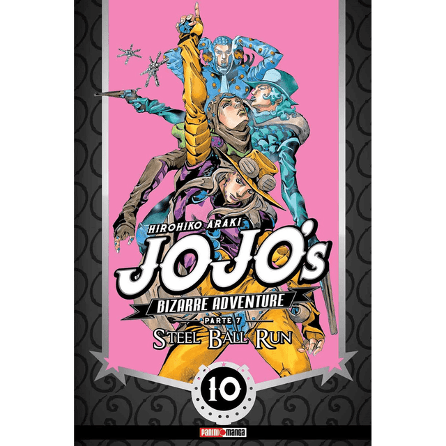 Libro Jojos Bizarre Steell Ball Run N.10 Tapa Blanda, Autor Hirohiko Araki, Editorial Panini Manga