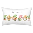 thumbnail image 1 of Fotbe Cactus Gnome Funda de Almohada Decorativa Estilo Occidental, Lujo en Algodón, Fundas para Almohadas King, Cojín Estampado para Decoración del Hogar-14"x20", 1 of 6