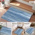 thumbnail image 5 of Rectangle Area Rugs 2 x 3 Ft, Blue Non-Slip Residential Carpet, Vintage Modern Abstract Art Ombre Indoor Crawling Mats Runner Rugs for Living Room/Dining Room/Bedroom, 5 of 8
