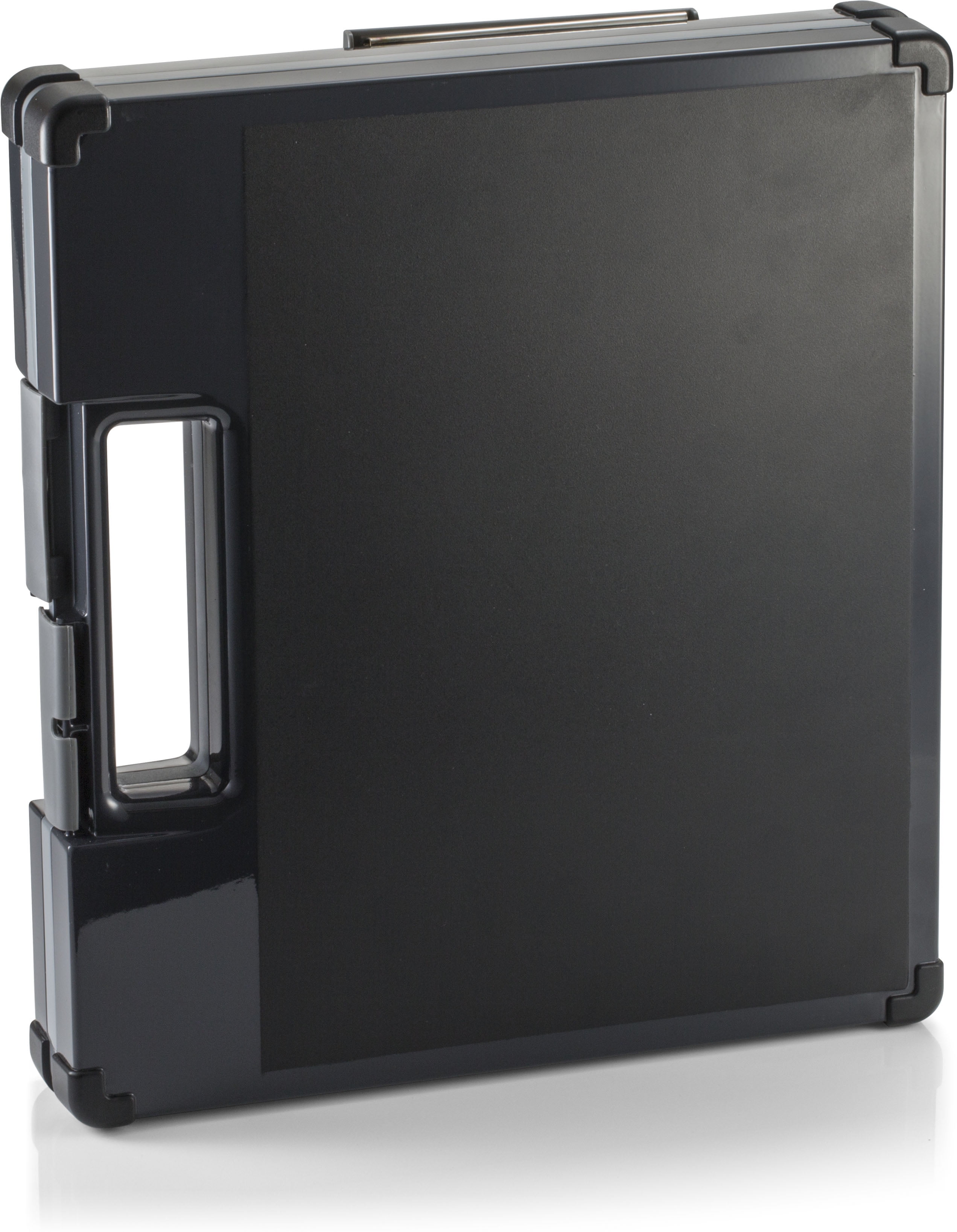 Officemate Dual Sided Clipboard Storage Box, Plastic, Charcoal (83335)