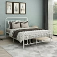 thumbnail image 6 of Metal Full Bed Frame White Color,No Box Spring,Easy Assembly, 6 of 6