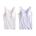 thumbnail image 1 of Womens Cotton Camisole Adjustable Camisole With Frame Bra Stretch Undershirt, 1 of 6