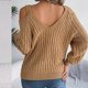 thumbnail image 4 of Puntoco Suéter Mujer Moda Casual Manga Larga Cuello En V Mantener Caliente Salir Blusa Suéter Navidad Liquidación Puntoco Puntoco-686, 4 of 8