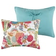 thumbnail image 3 of Lewi King Pillow Sham, 20 x 36, Bright Colorful Floral Pattern, Cotton, 3 of 6