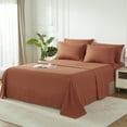 thumbnail image 5 of Davulos King Size Comforter Set 7 Pieces Bed in a Bag Orange King Bedding Sets with All Season Stitch Quilted Comforter, Flat Sheet, Fitted Sheet, Pillowcases, 5 of 8