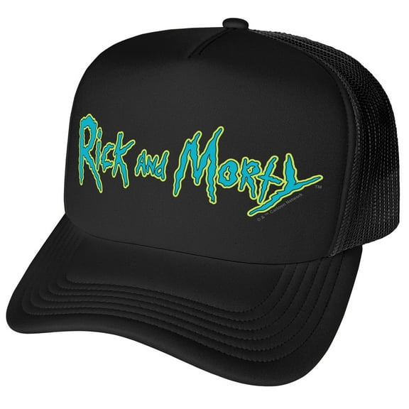 Rick and Morty Logo Foam Snapback Trucker Hat - Unisex for Men and Women