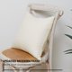 thumbnail image 5 of Deconovo Linen Look Throw Pillow Covers for Sofa Couch Invisible Zipper Navy Blue No Pillow Insert Set of 2, White, 18x18 Inch, 5 of 8