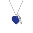 thumbnail image 2 of Delight Jewelry Acrylic 1" Navy Blue Heart Silvertone Believe Faith Prayer Hope Bar Charm Necklace, 23", 2 of 4
