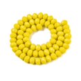 thumbnail image 3 of 20strands Opaque Solid color Imitation Glass Beads Strands Faceted Rondelle Yellow 8x6mm Hole: 1mm about 64~65pcs/strand 40~41cm, 3 of 3