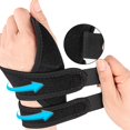 thumbnail image 3 of Muñequera para levantamiento De pesas shamjiam soporte para muñeca gimnasio ejercicio deportes izquierda, 3 of 8
