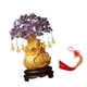 thumbnail image 1 of Árbol del dinero Feng Shui, adornos de monedas, soporte decorativo de bonsái chino para mesa M Púrpura, 1 of 8