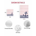 thumbnail image 7 of Anchor Pink Kitchen Dish Towels for Drying Dishes Set of 3, Modern Navy Blue White Striped Nautical Waffle Weave Microfiber Hand Tea Bathroom Towels Quick Dry & Absorbent Towel 12x12, 7 of 7