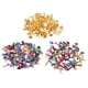 thumbnail image 1 of Clavos Decorativos Del Sujetador Del Papel Del Libro de Recuerdos de Las Clavijas Redondas Del Metal Del Corazón de La Estrella 250Pc Zulema Mini sujetadores de papel de clavitos, 1 of 8