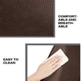thumbnail image 3 of Auto Drive 2Piece Premium Brown Perforated Leather Seat Covers - Universal Fit, Luxury Comfort, 3 of 8
