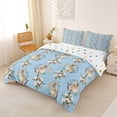 thumbnail image 3 of Erosebridal Happy Easter Kids Duvet Cover Set,Kawaii Bunny Rabbit Easter Eggs Bedding Full For Girls Reversible 3pcs,No Comforter, 3 of 6