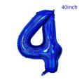 thumbnail image 2 of Globo número 4 azul de 40" con corona, 2 of 4