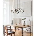 thumbnail image 4 of Westinghouse Lighting  Olympus Five-Light Indoor Chandelier, Matte Black Finish with Textured Gold Accents, 4 of 5