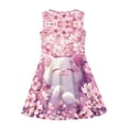 thumbnail image 4 of Yuyamidu Cute Cat Tank Dress Cherry Blossom Girls Sleeveless Dress Size 9-10T Skin Friendly Knee Length Flared Beach Sundress Pink Party Dresses for Kids Girls, 4 of 6
