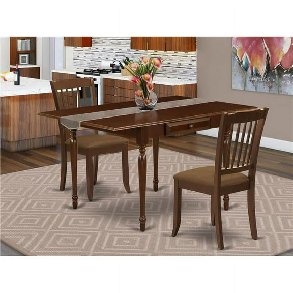 3 Piece Monza Dinette Set - Mahogany