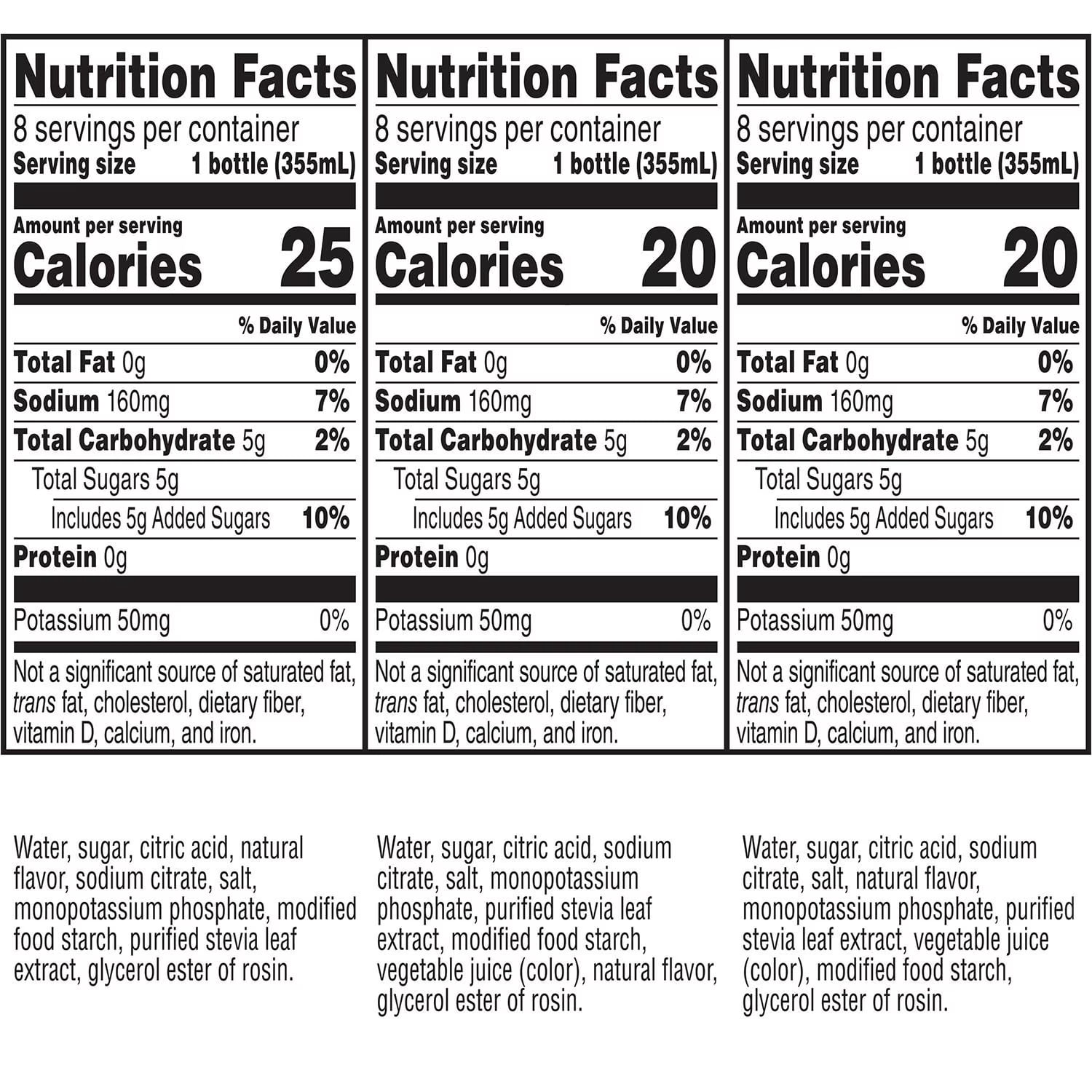 Gatorade Lower Sugar Electrolyte Beverage Variety pack, 12 fl. oz., 24 Pack