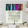 thumbnail image 3 of Abstract Curtains Valances Colorful Vertical Planks Aesthetic Modern Minimalist Curtains Valances for Farm Bedroom Living Room Decor 54"x18", 3 of 5