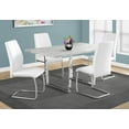 thumbnail image 1 of Monarch Specialties Dining Table, 60" Rectangular, Kitchen, Dining Room, Metal, Laminate, Grey, Chrome, Contemporary, Modern, 1 of 3