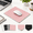 Rose gold-9.1L x 7.1W inches, variant on Metal Aluminum Mouse Pad Pink Office And Gaming Thin Hard Mat Double Sided Waterproof Fast Accurate Control Mousepad For Laptoppu