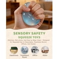 thumbnail image 4 of Glossy Ice Shape Sensory Experience, Slow Rising Stress Relief Ball, Calming Squeeze Fidget Toy, High Resilience Texture for Office and Youngster, 4 of 6