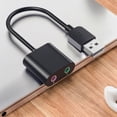 thumbnail image 4 of Plugs And Play USB External Sound Card Aluminum Alloy 3.5mm Sound Interfaces Adapter For PC Laptop, 4 of 4