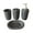 Gray, variant on Topukaiba 4 Piece Bathroom Accessory Set With Soap Dispenser Pump Toothbrush Tumbler And Soap Beige