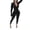 Black, variant on Lisingtool Long Sleeve Jumpsuit Women's Solid Color Tight Zipper Jumpsuits for Women Dressy Black