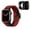 Black Red, variant on Dwitch Compatible with Apple Watch Series 9/8/7 Band & Case,Braided Elastic Solo Loop Nylon Band Strap Sports Women Men Kids Wristbands Straps for iWatch 45mm,Coral